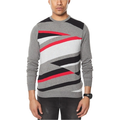 Sean John Mens Geometric Intarsia Pullover Sweater, Style # HS170102BT 