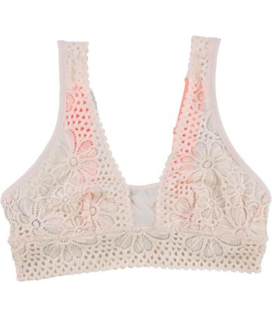 Floral Lace And Mesh Bralette