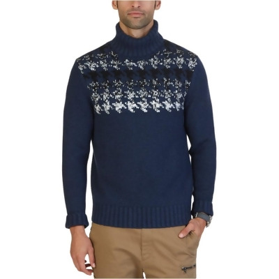 Nautica Mens Engineered Houndstooth Knit Sweater, Style # S63317 