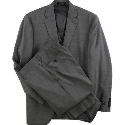 Ralph Lauren Mens Plaid Two Button Formal Suit, Style # LYCH31RZ2387 