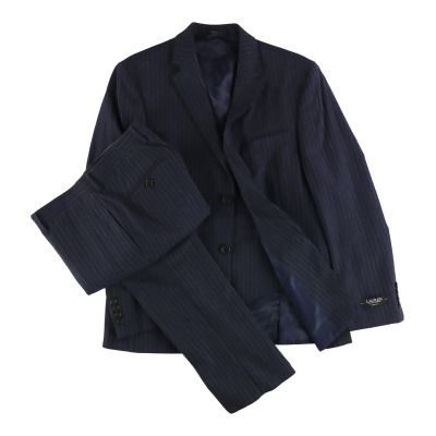 Ralph Lauren Mens Pinstripe Formal Tuxedo, Style # LUBB31SX0228 