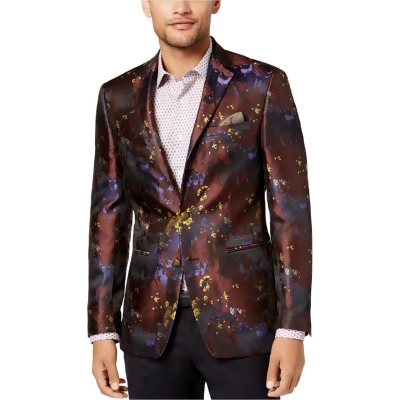 Tallia Mens Abstract Floral Two Button Blazer Jacket, Style # VGVG1TUY0034 