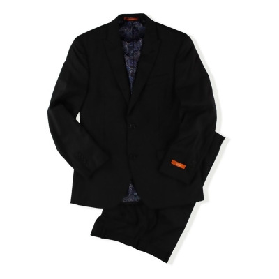 Tallia Mens Pinstripe Two Button Formal Suit, Style # VASC2SJX0241-2 