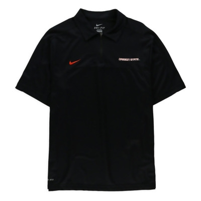 Nike Mens Oregon State Quarter Zip Rugby Polo Shirt, Style # 00025846X0E1 