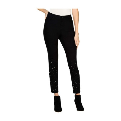 Style & Co. Womens Metal Pearl Skinny Fit Jeans, Style # 100037391 