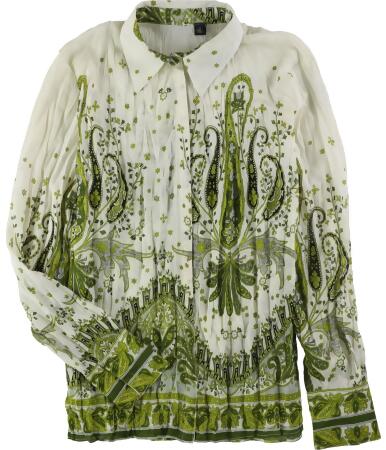 Tags Weekly Womens Snap Button Down Blouse, Style # 002662 