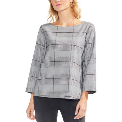Vince Camuto Womens Glen Plaid Tunic Blouse, Style # 9158053 