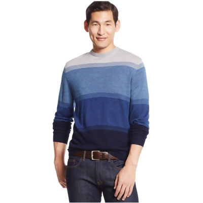 Club Room Mens Merino Wool Colorblock Pullover Sweater, Style # 29310BNB28 
