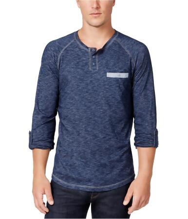 Men's Henley Collar Long Sleeve Cotton T Shirt - Temu Canada