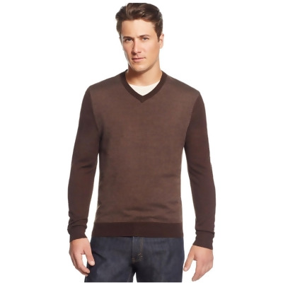 Club Room Mens Merino Wool Herringbone Pullover Sweater, Style # 29322BCB28 