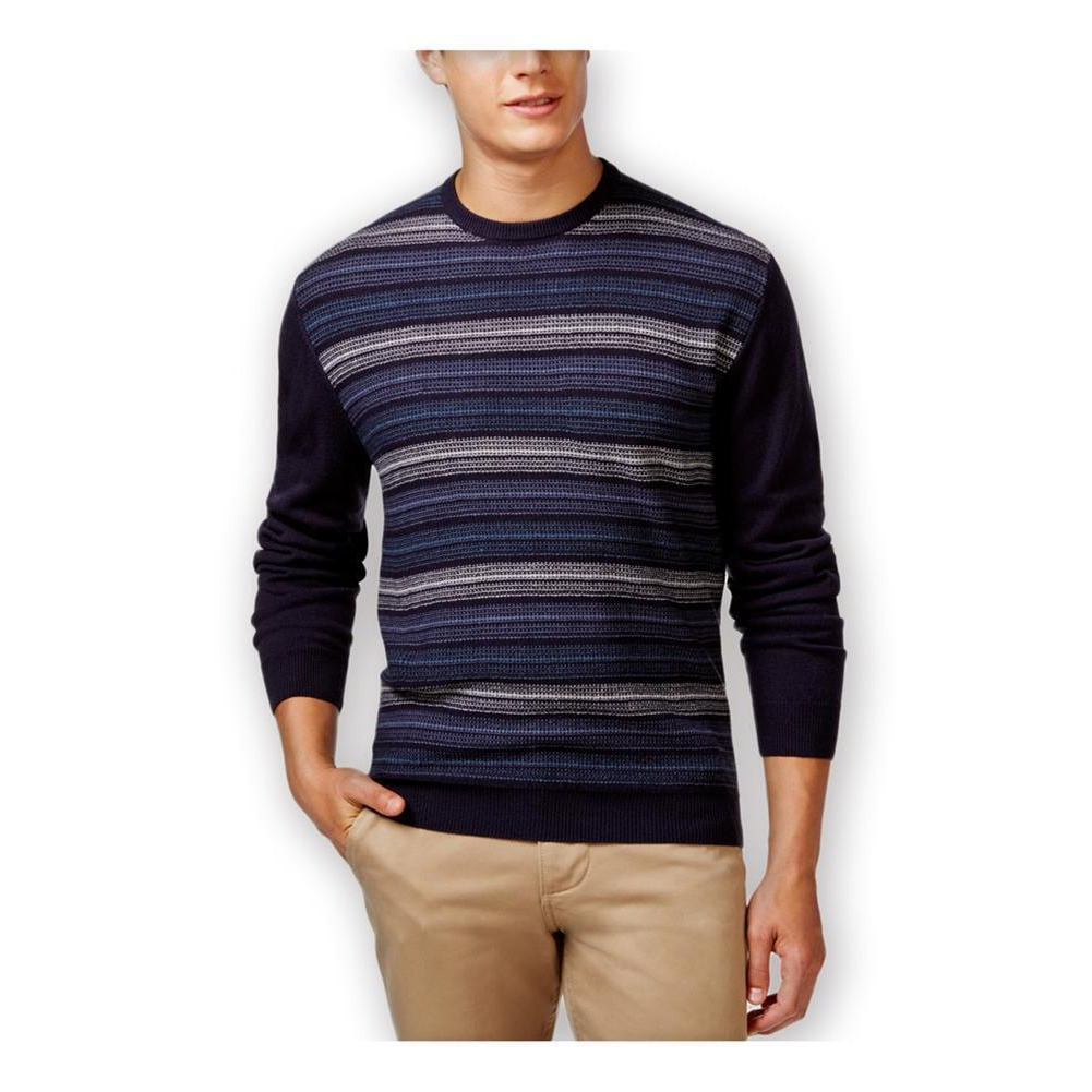 Weatherproof Mens Marled Striped Pullover Sweater, Style # F54148ME