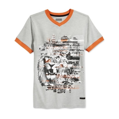 Sean John Boys Lion Striped Graphic T-Shirt, Style # SJU025524 