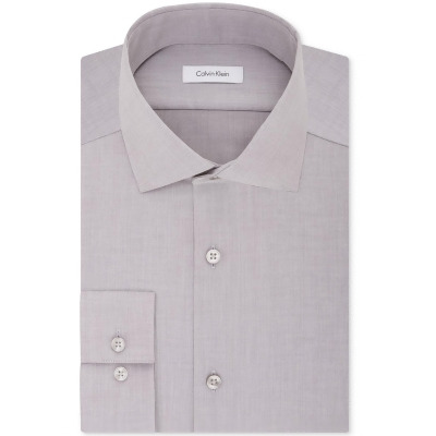 Calvin Klein Mens Non-Iron Button Up Dress Shirt, Style # 33K3020 
