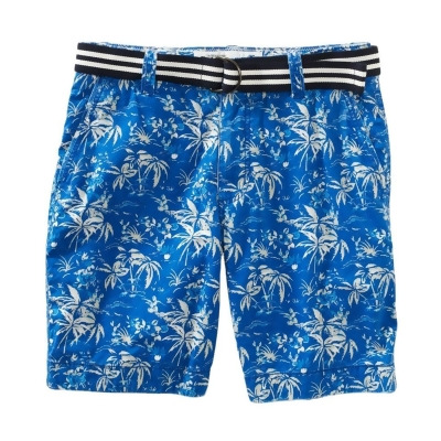 Aeropostale Mens Belted Tropical Pattern Casual Chino Shorts, Style # 0848 