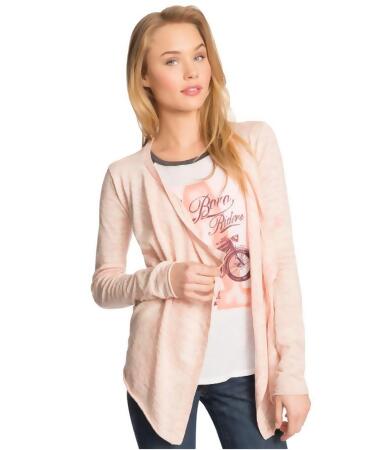 Aeropostale Womens Heathered Drape Cardigan Sweater, Style # 8986