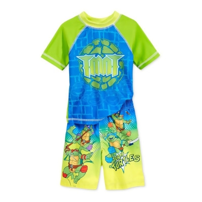 Nickelodeon Boys 2-Piece Rash Guard Graphic T-Shirt, Style # 257123TC 