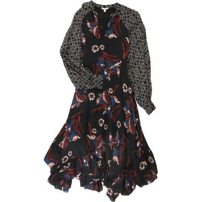 Joie Womens Morley Silk Handkerchief Slip Dress, Style # 19-1-004856-DR01742 