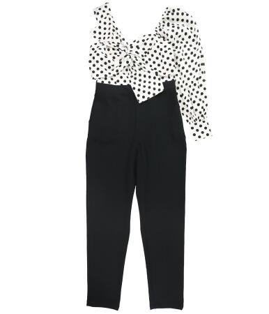 bar III Womens One-Shoulder Twist-Front Jumpsuit, Style # 100081432 