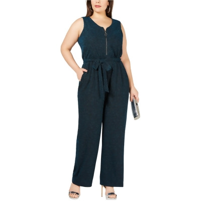 NY Collection Womens Metallic Jumpsuit, Style # WITU6663 