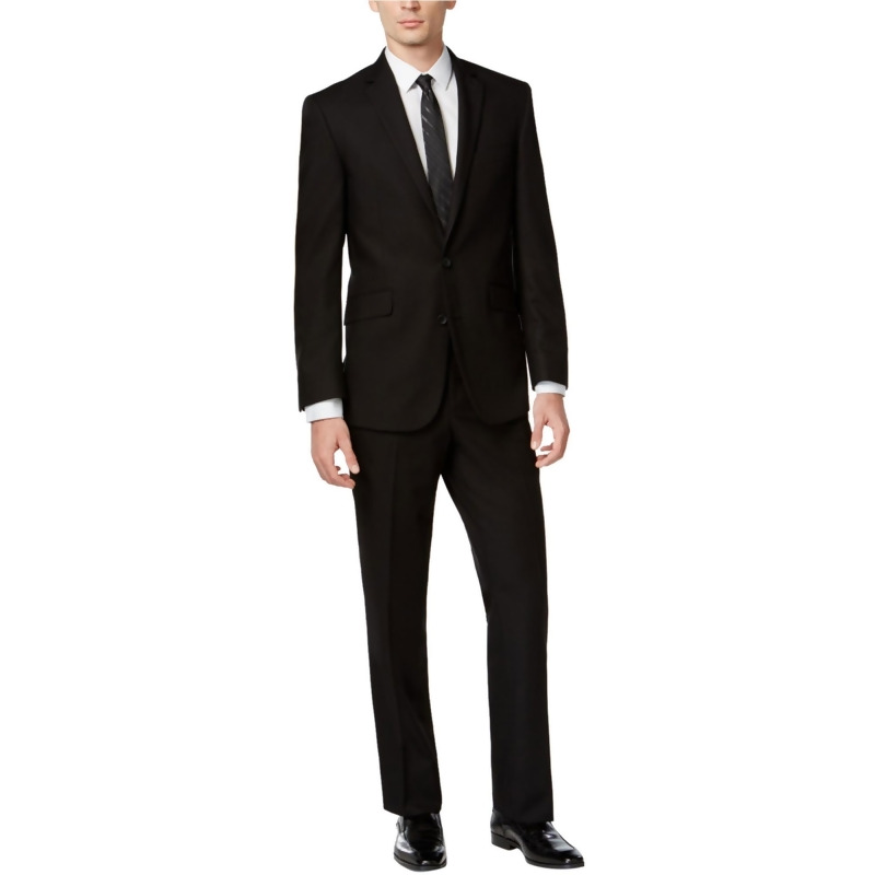 Kenneth Cole Mens Solid Two Button Formal Suit, Style # 20312011