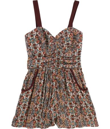 American Rag Womens Sleeveless Printed Romper Jumpsuit, Style # W184045 
