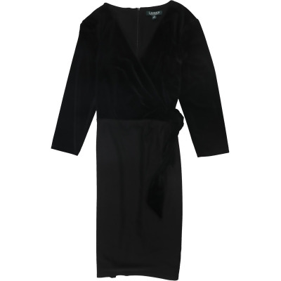 Ralph Lauren Womens Velvet Bodice Cocktail Dress, Style # 250773094001 