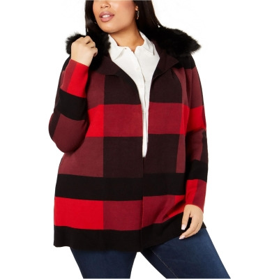 Belldini Womens Plaid Cardigan Sweater, Style # 165074X 