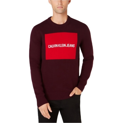 Calvin Klein Mens Logo Pullover Sweater, Style # 41J0883 