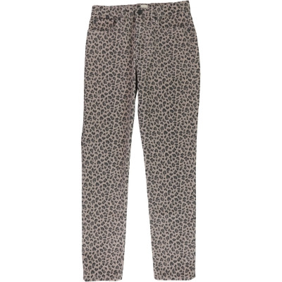 Rebecca Taylor Womens Leopard Print Cropped Jeans, Style # 018941P178 