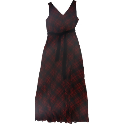Ralph Lauren Womens Plaid Gown Dress, Style # 253785408001 