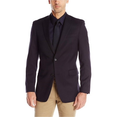 Tommy Hilfiger Mens Trim Fit Two Button Blazer Jacket, Style # AS1038-ADAMS 