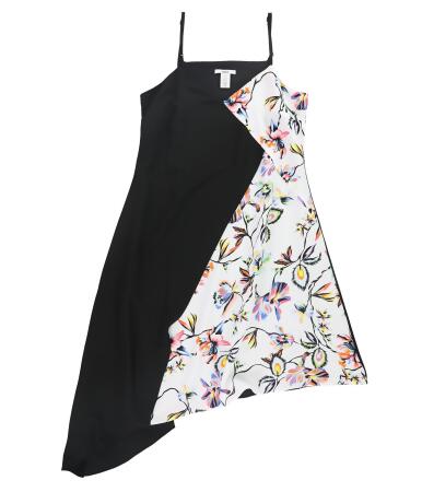 bar III Womens Colorblocked Hem Asymmetrical Dress, Style # 100022363 