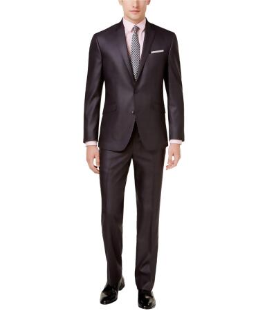 Kenneth Cole Mens Basketweave Two Button Formal Suit, Style # 29354024