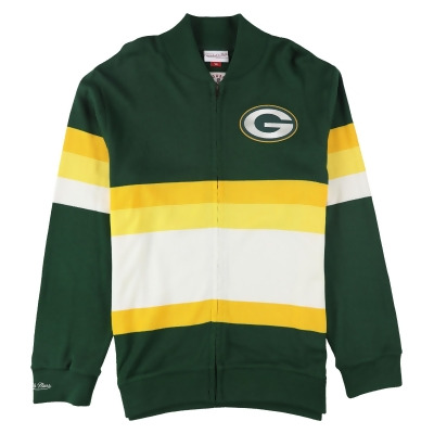 Mitchell & Ness Mens Front Stripe Knit Sweater, Style # AJ18024 