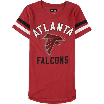 NFL Womens Atlanta Falcons Rhinestone Embellished T-Shirt, Style # 6J9-228-1 
