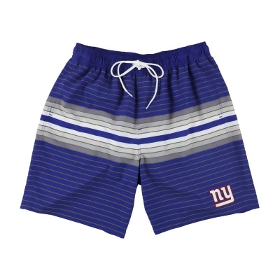 NFL Mens New York Giants Striped Swim Bottom Trunks, Style # LA00A911 