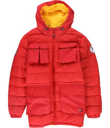 Tommy Hilfiger Mens Kansas City Chiefs Parka Coat, Style # 6V10Z729