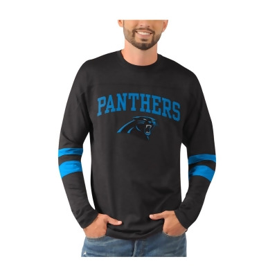 NFL Mens Carolina Panthers Old School Embellished T-Shirt, Style # 6A8-874 