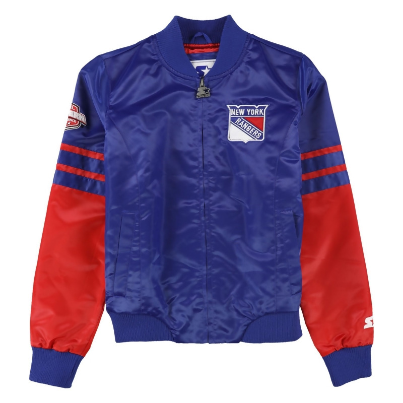 STARTER Womens New York Rangers Bomber Jacket, Style # NS91Z077