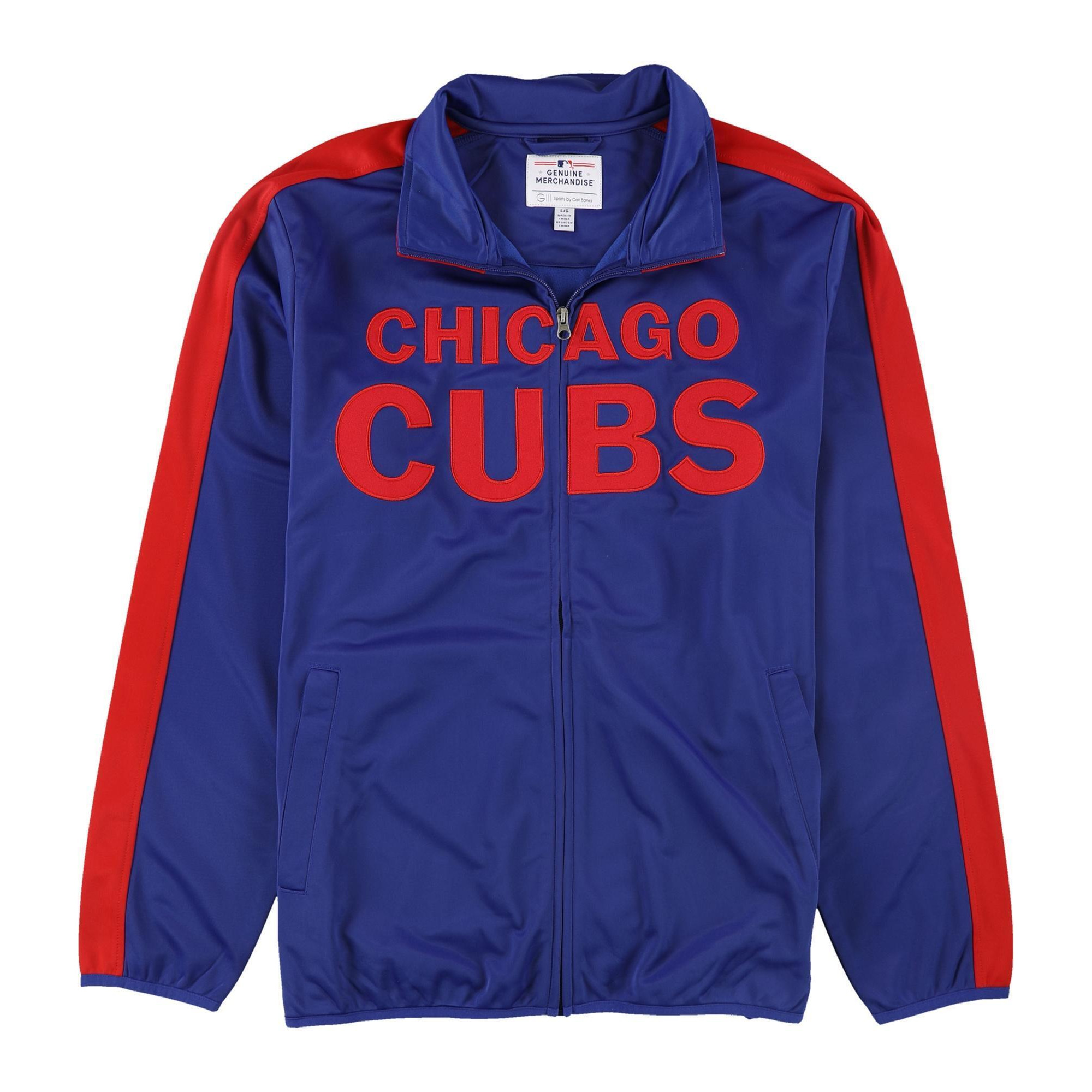 G-III Sports Mens Chicago Cubs Track Jacket, Style # LA15Z616