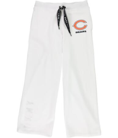 Dkny Womens Chicago Bears Athletic Sweatpants, White, Small