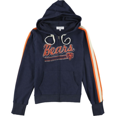 Touch Womens Chicago Bears Striped Sleeve Hoodie Sweatshirt, Style # 6T90Z848 
