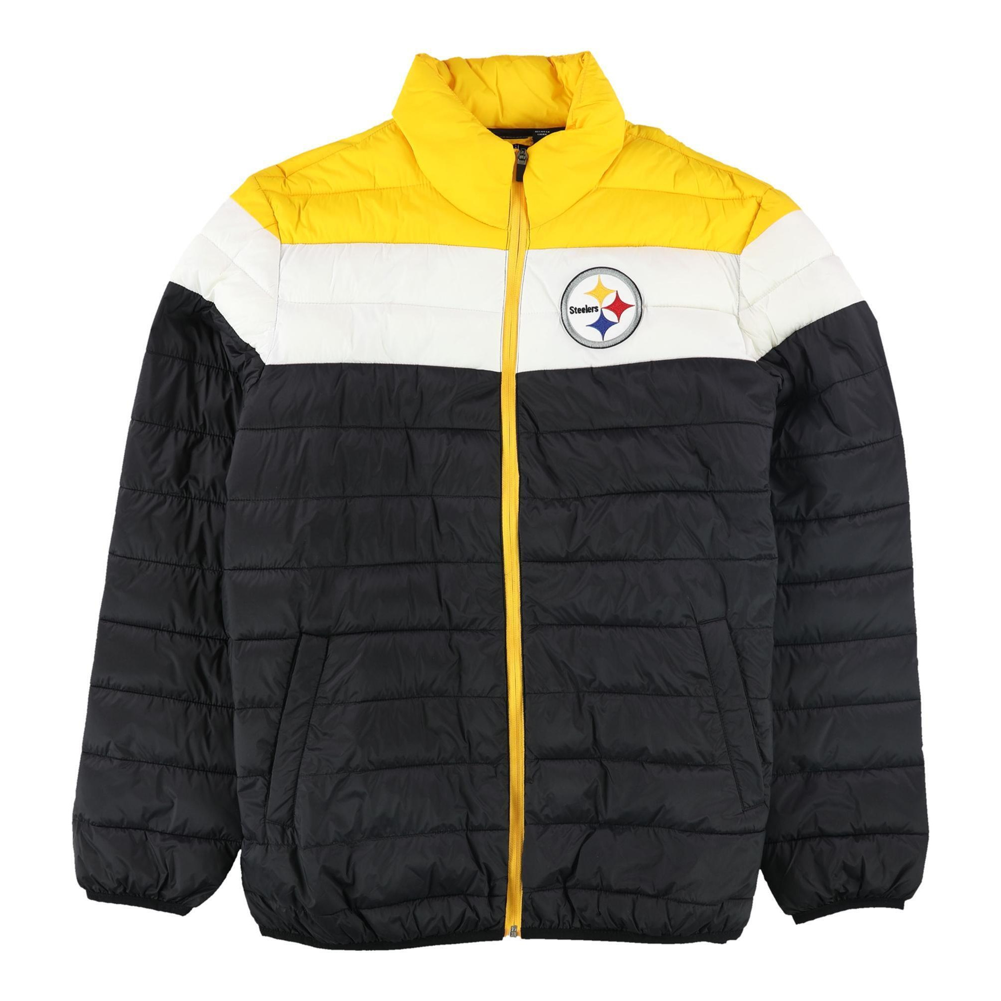NFL Mens Pittsburgh Steelers Puffer Jacket, Style # LA9-019