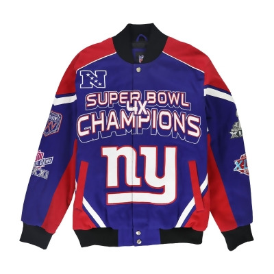 NFL Mens NY Giants Super Bowl Champions Varsity Jacket, Style # LA900036 