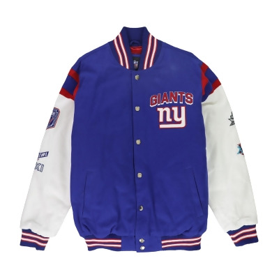 NFL Mens Giants Super Bowl XLVI Varsity Jacket, Style # LA00Z720 