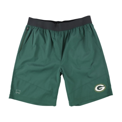 G-III Sports Mens Green Bay Packers Athletic Walking Shorts, Style # 6R10Z063 
