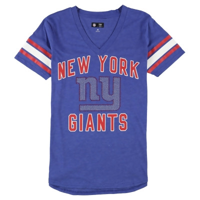 G-III Sports Womens New York Giants Embellished T-Shirt, Style # 6J8-246-13 