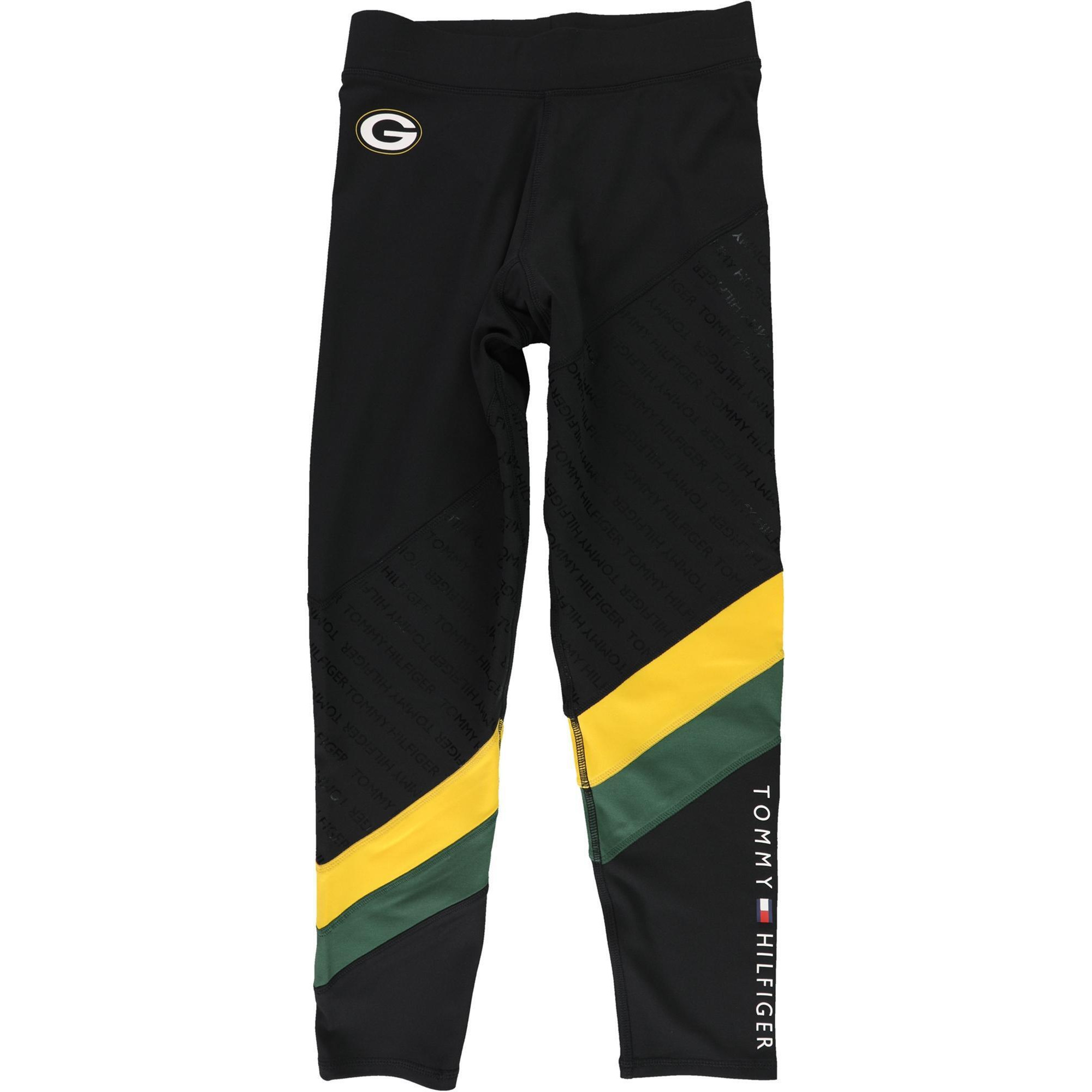 Tommy Hilfiger Womens Green Bay Packers Compression Athletic Pants, Style # 6U00Z056