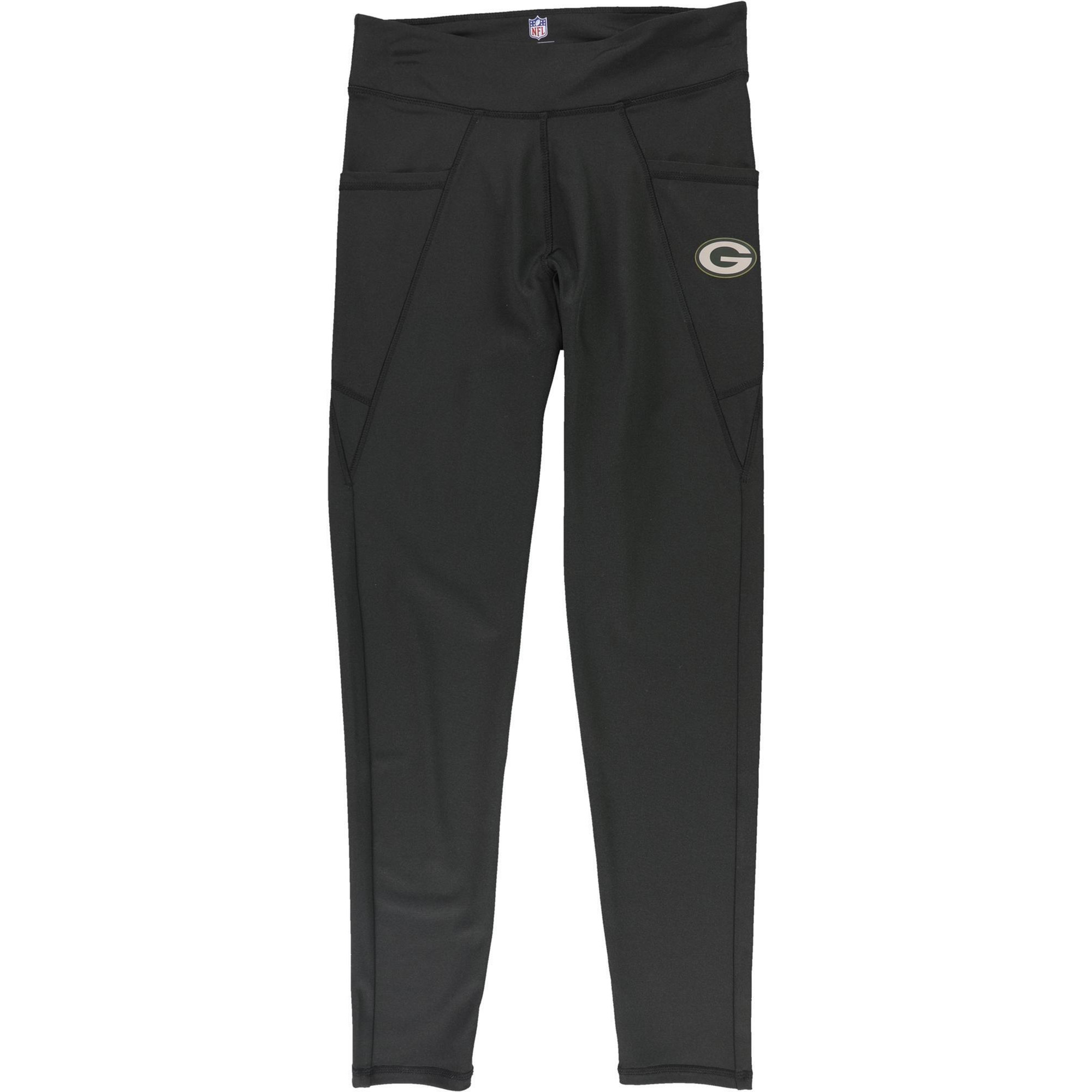 G-III Sports Womens Green Bay Packers Compression Athletic Pants, Style # 6Q10Z041