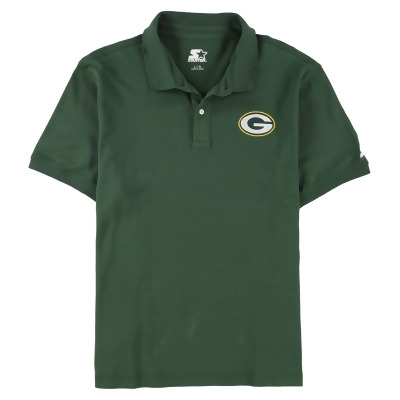 STARTER Mens Green Bay Packers Rugby Polo Shirt, Style # 6S10Z702 